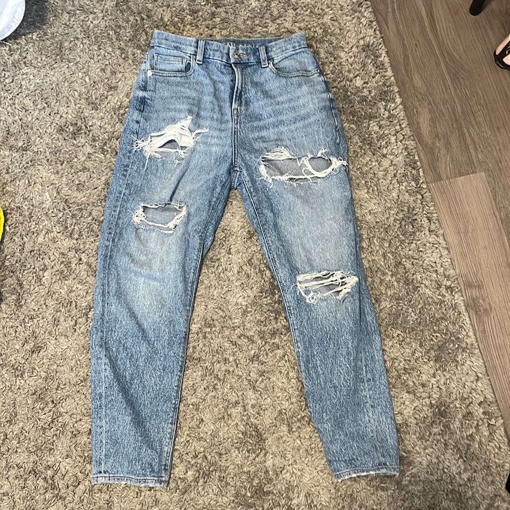 American Eagle Stretch Boyfriend Jeans- Cropped Ankle